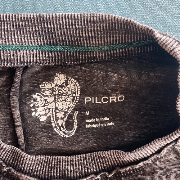 Pilcro wash dyed grey crew neck sleeveless top - Picture 7 of 8
